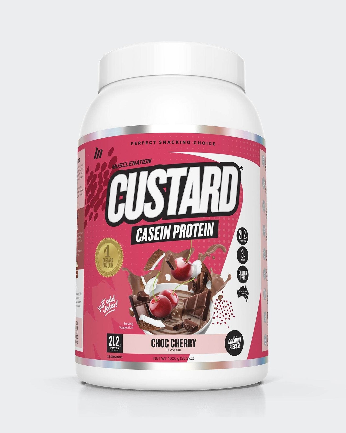 MuscleNation Custard Casein Protein