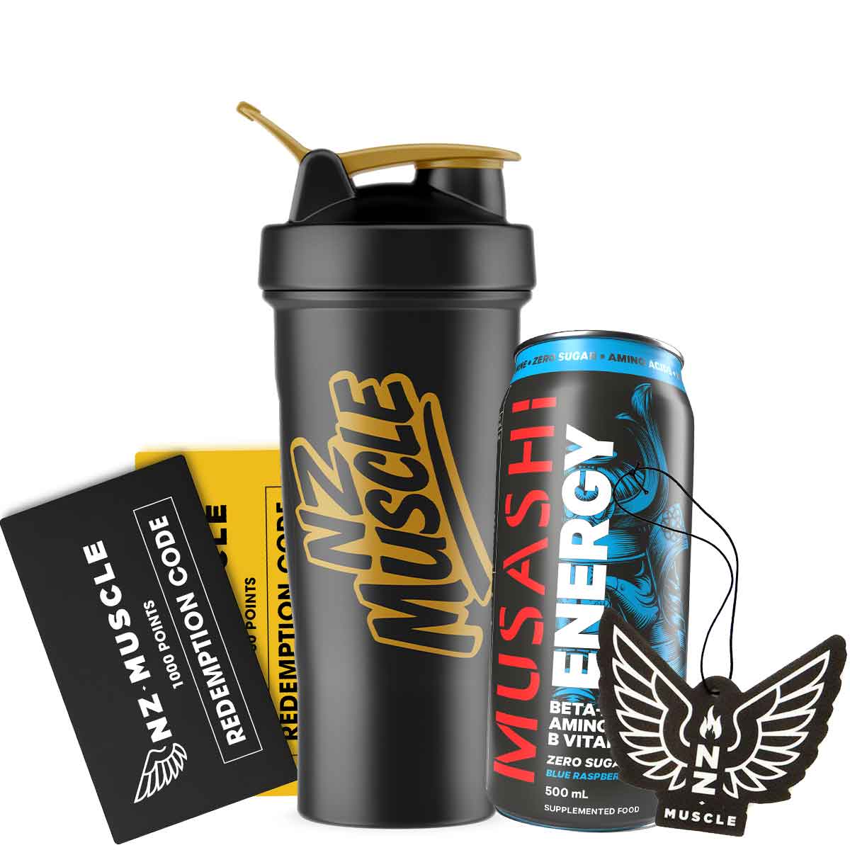 Black Friday GWP - 1 x Shaker, Energy Can, Air Freshener & Ticket