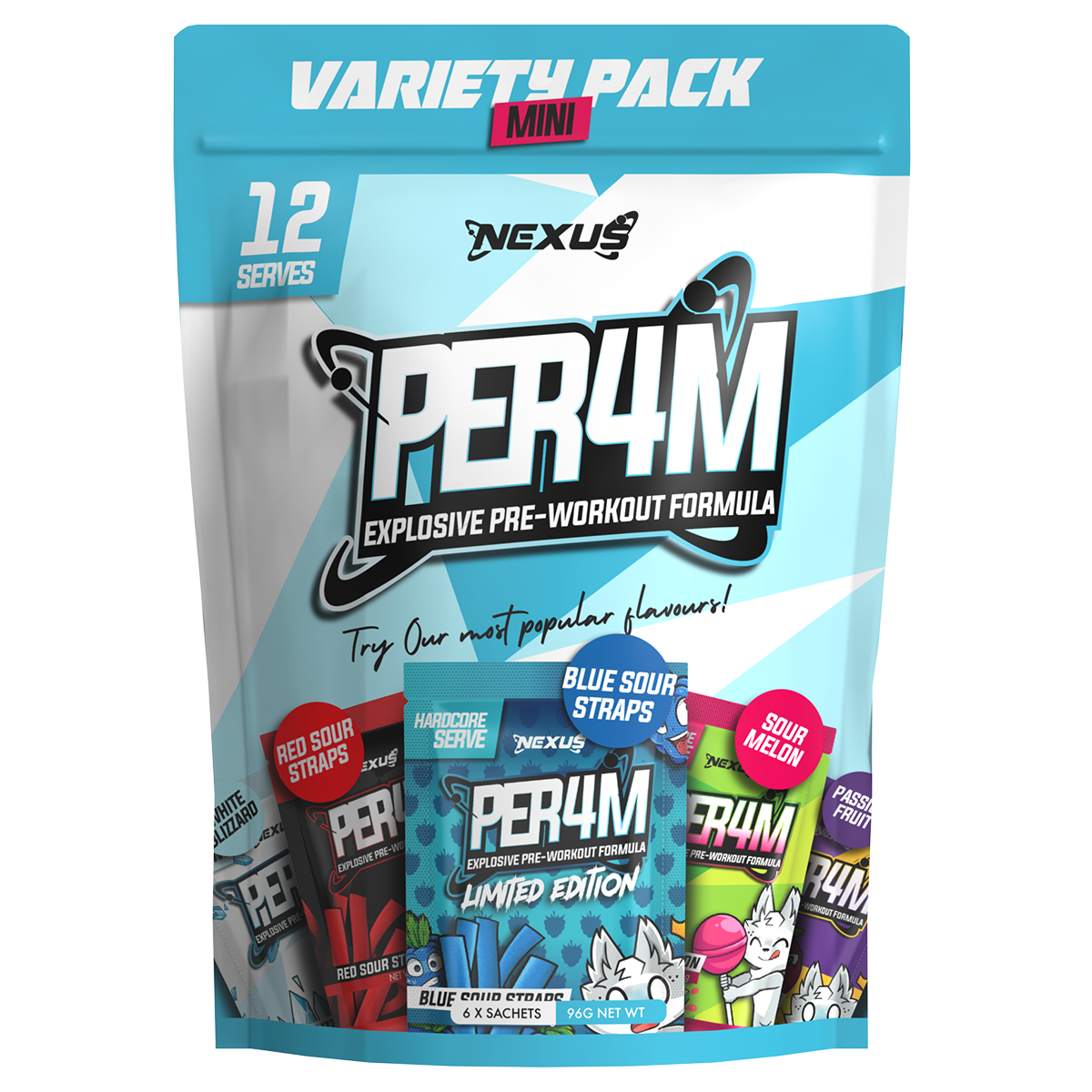 Nexus Sports Nutrition PER4M Variety Pack