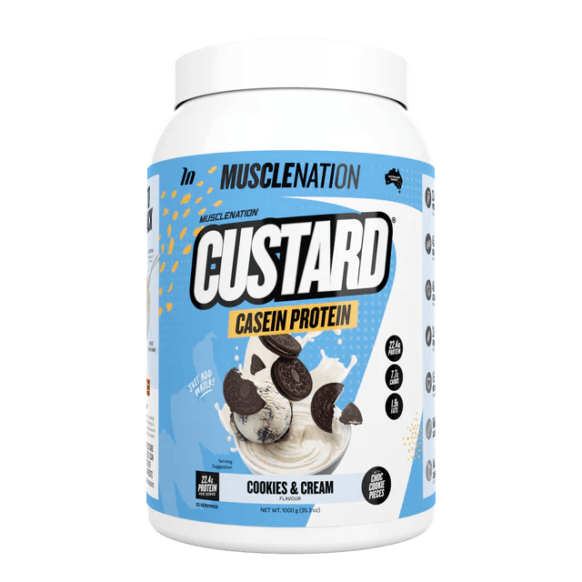 MuscleNation Custard Casein Protein - NZ Muscle