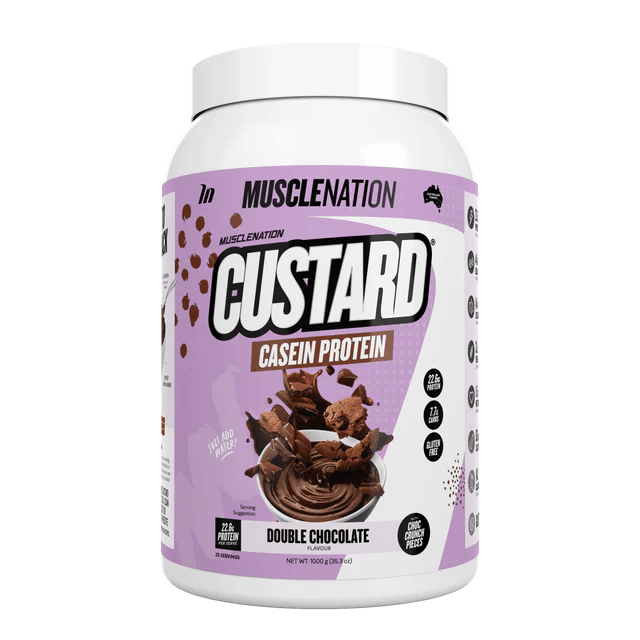 MuscleNation Custard Casein Protein - NZ Muscle