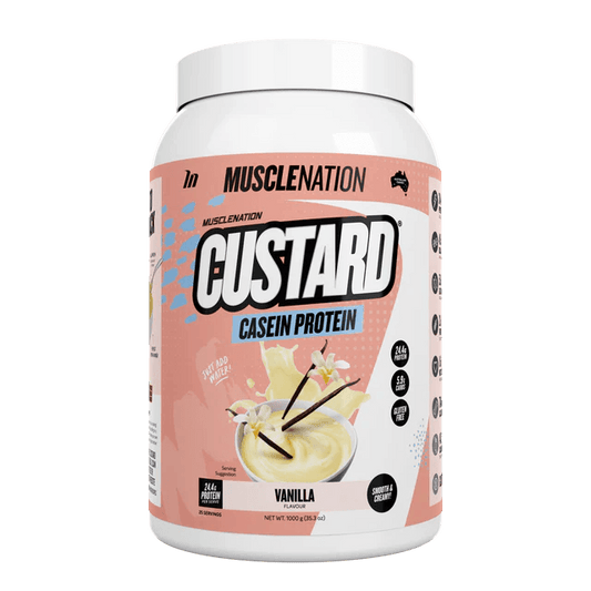 MuscleNation Custard Casein Protein - NZ Muscle