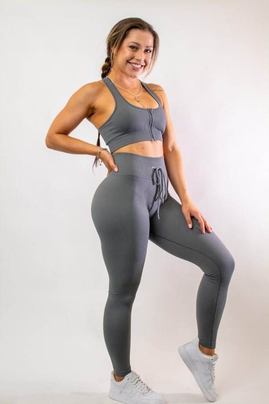 NZ Muscle Active Ribbed Sports Crop - NZ Muscle