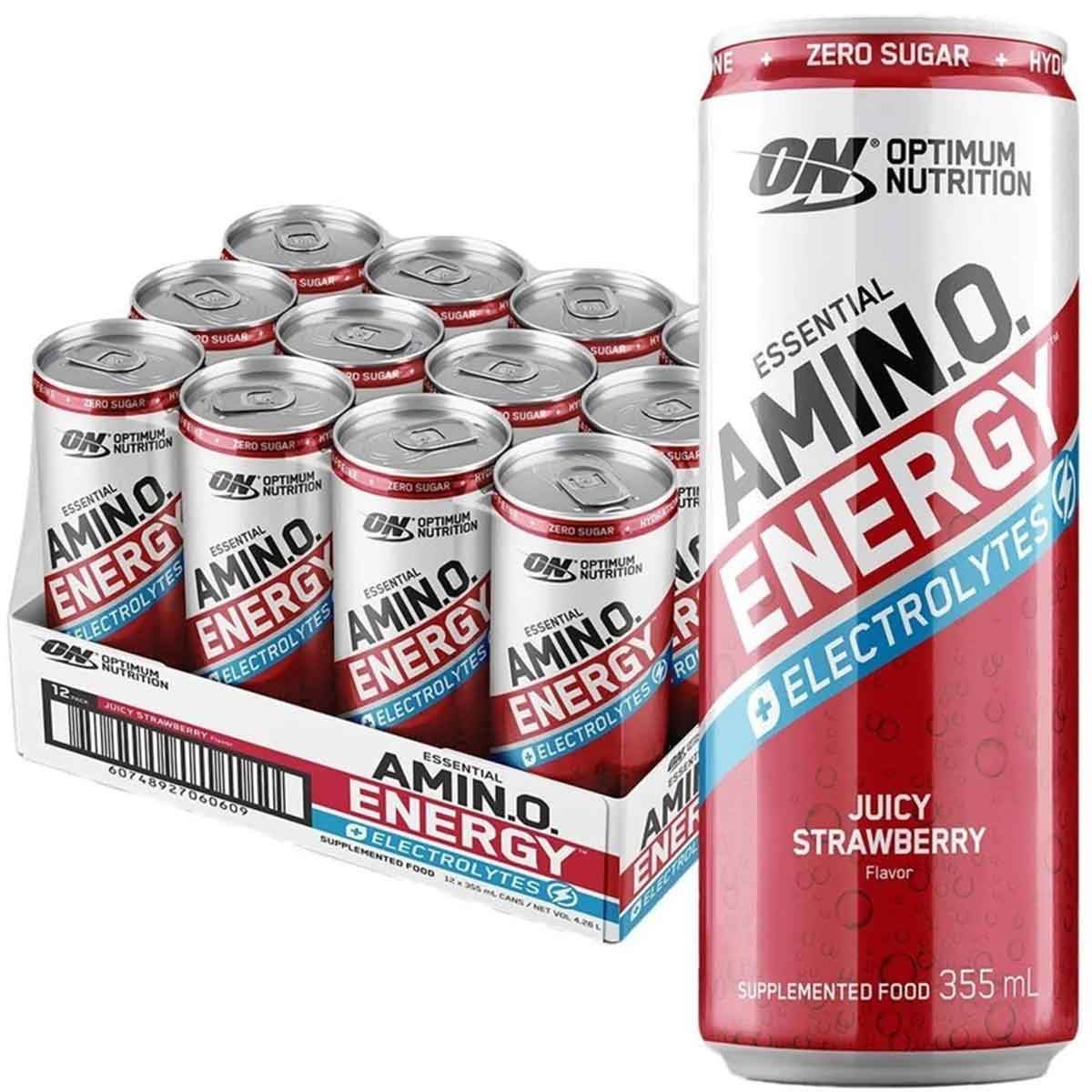 Optimum Nutrition Amino Energy Sparkling 355ml - NZ Muscle