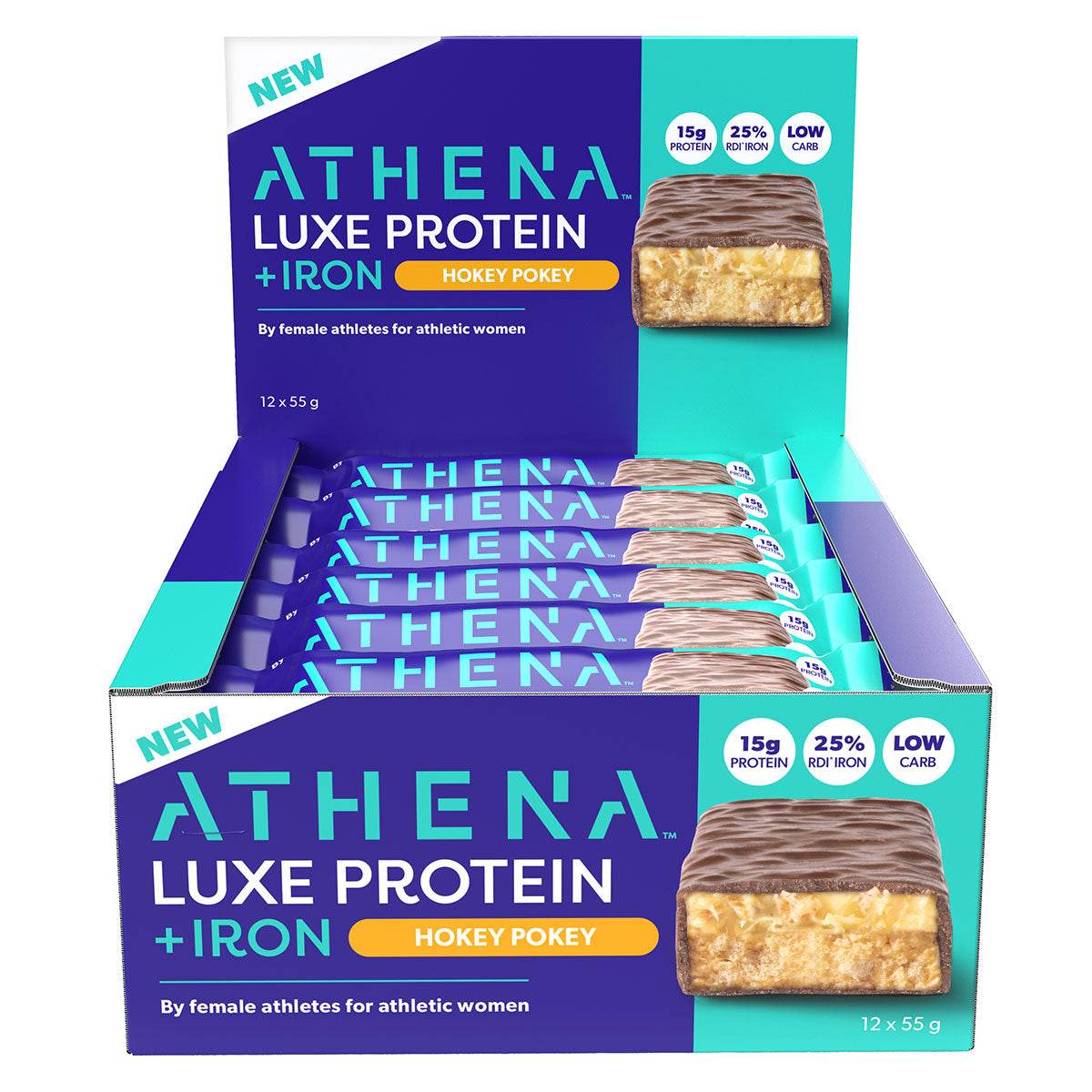 Athena Luxe Protein + Iron Bars - NZ Muscle
