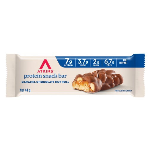 Atkins Caramel Chocolate Nut Roll single bar