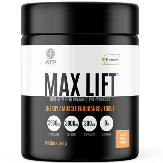 ATP Science Max Lift Non-Stim Preworkout - NZ Muscle