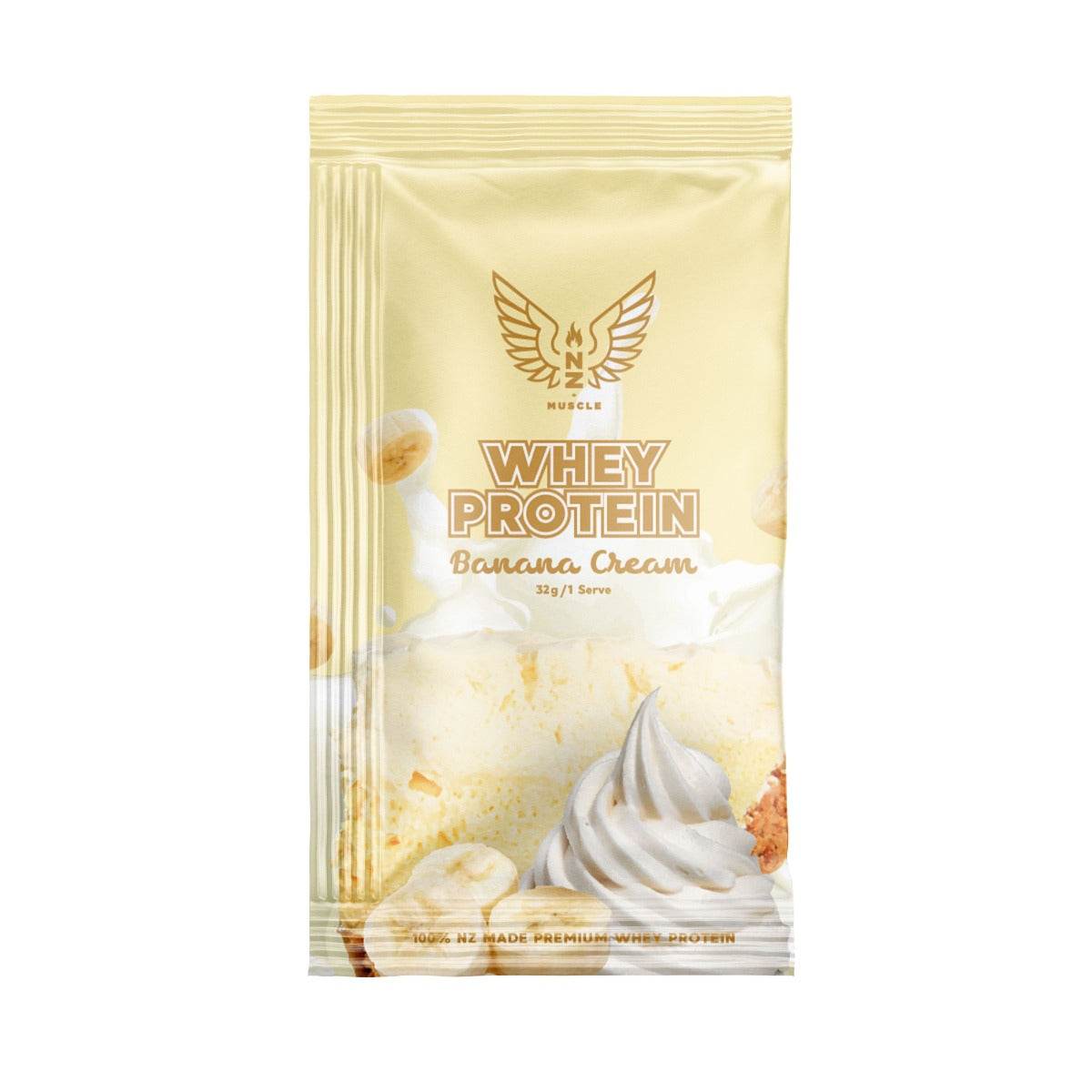 NZ Muscle Whey Protein Sachet - 1 Serve - NZ Muscle