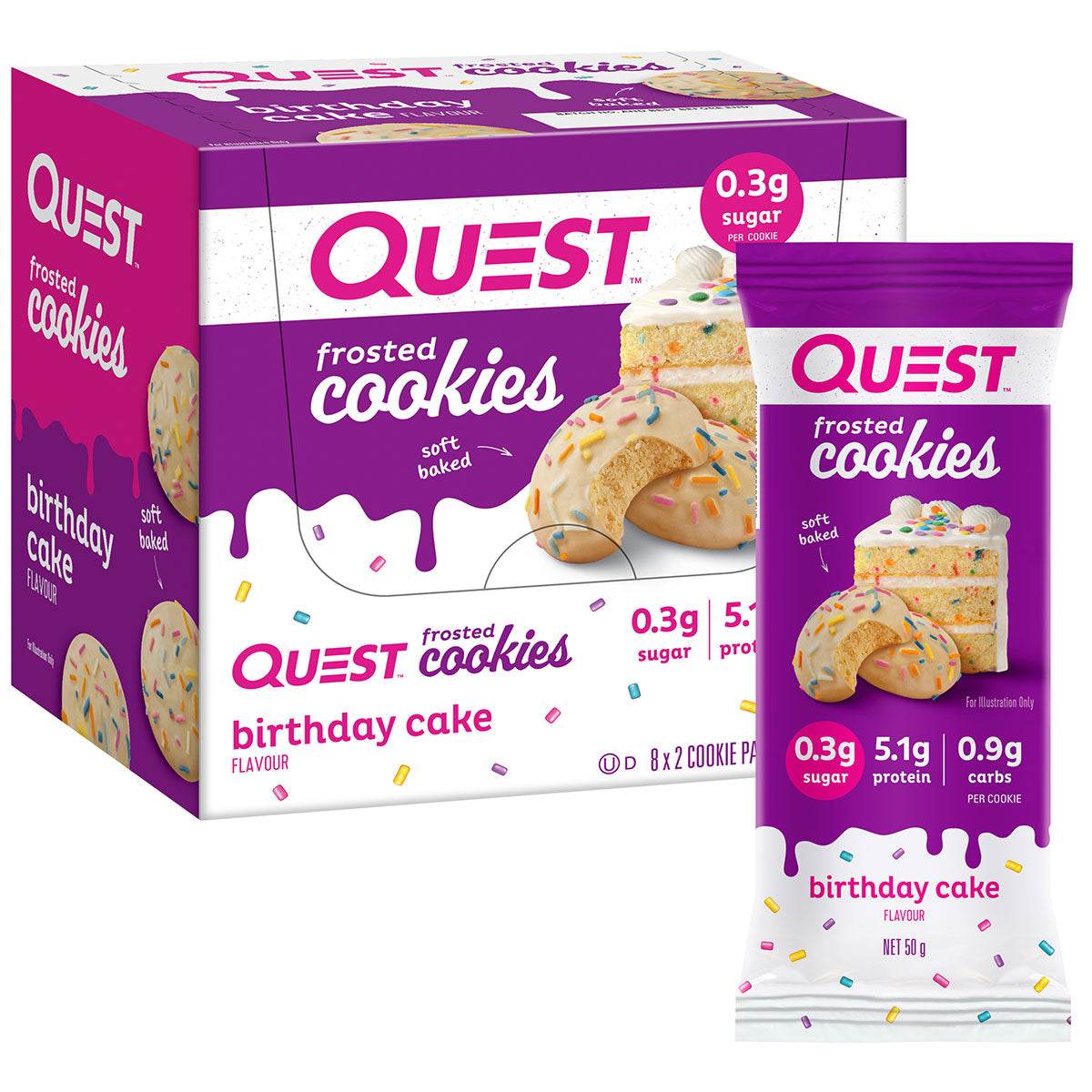 Quest Nutrition Frosted Cookies - NZ Muscle