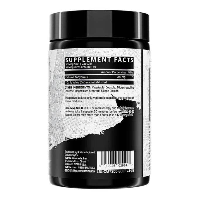 Nutrex Caffeine 60 Capsules - NZ Muscle