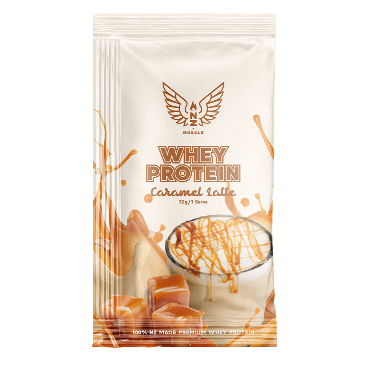 NZ Muscle Whey Protein Sachet - 1 Serve - NZ Muscle