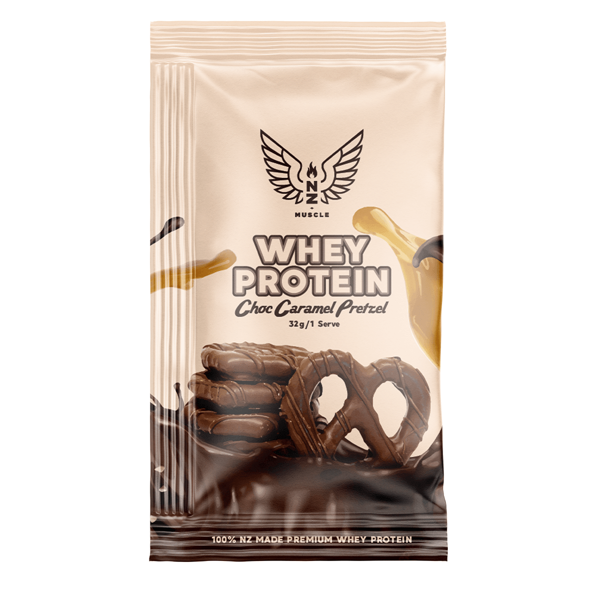 NZ Muscle Whey Protein Sachet - 1 Serve - NZ Muscle