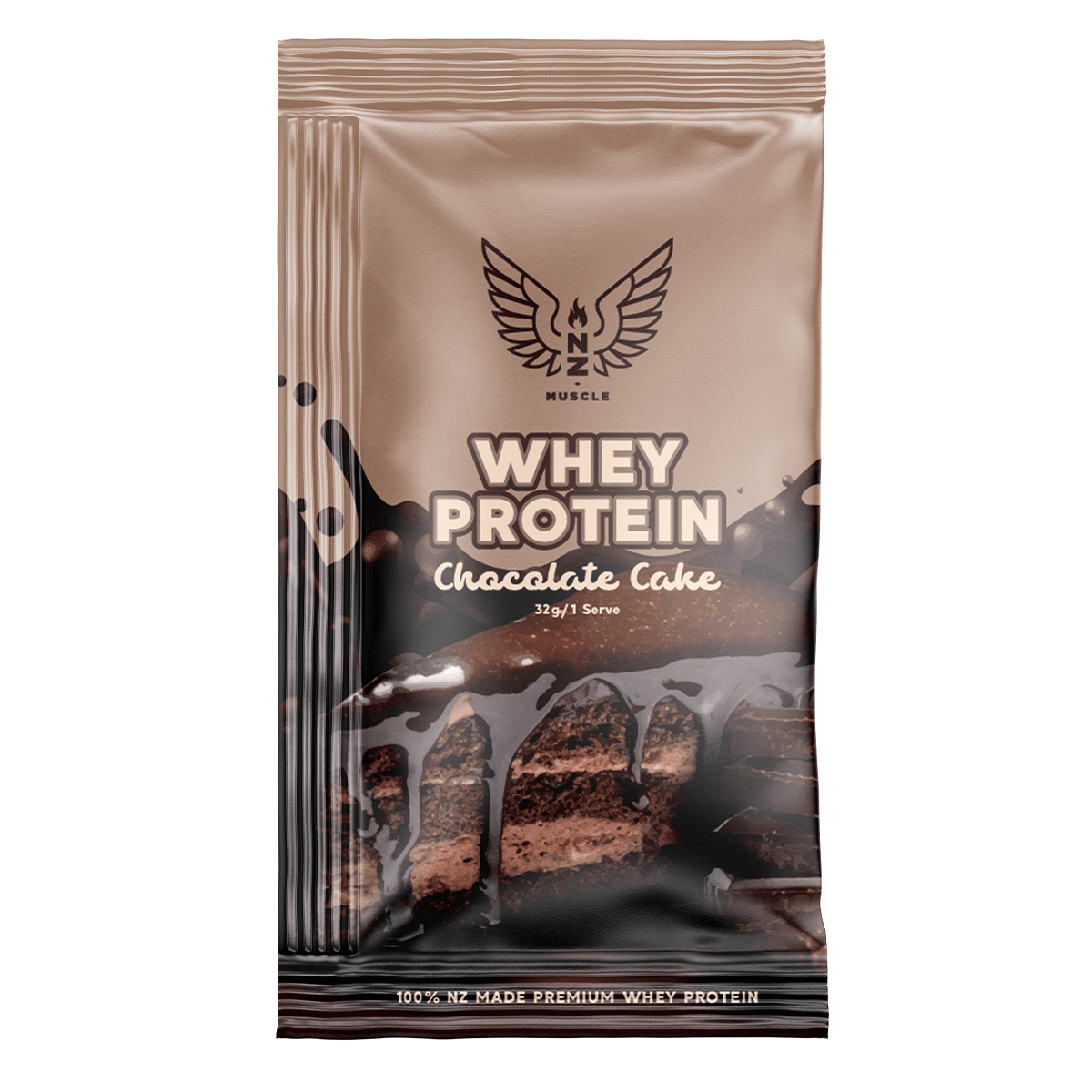 NZ Muscle Whey Protein Sachet - 1 Serve - NZ Muscle