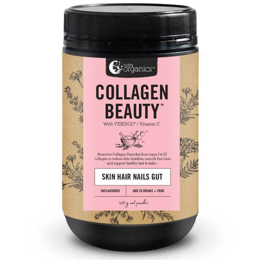Nutra Organics Collagen Beauty + Verisol 450g - NZ Muscle