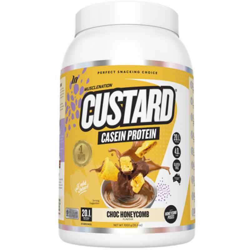 MuscleNation Custard Casein Protein - NZ Muscle