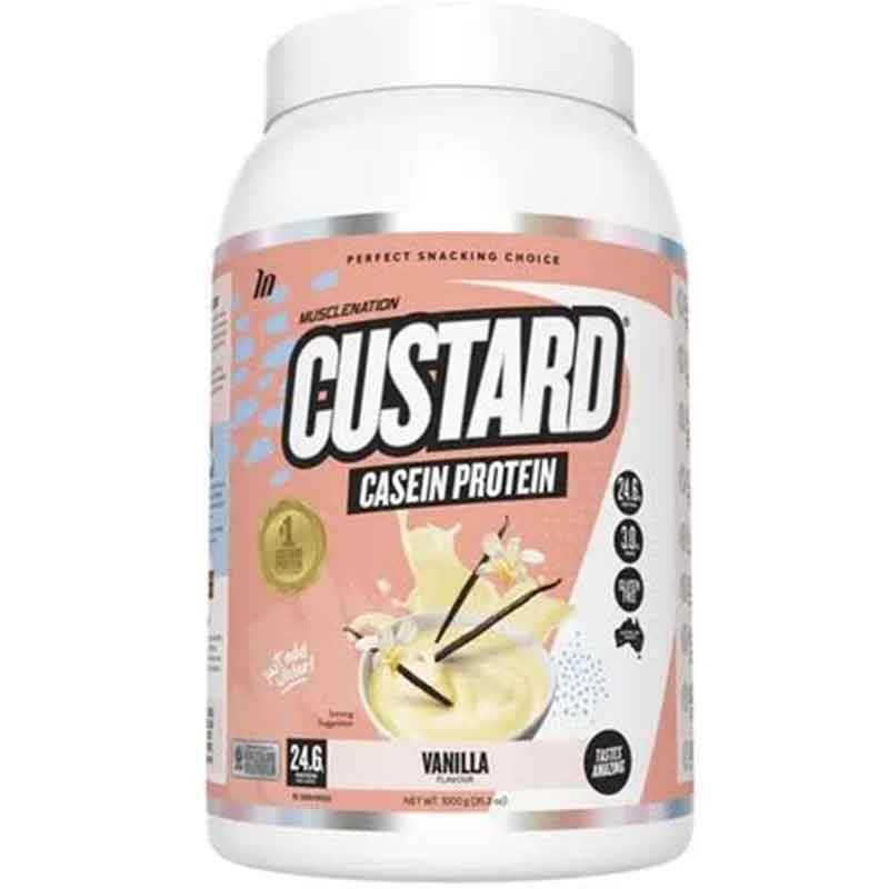 MuscleNation Custard Casein Protein - NZ Muscle