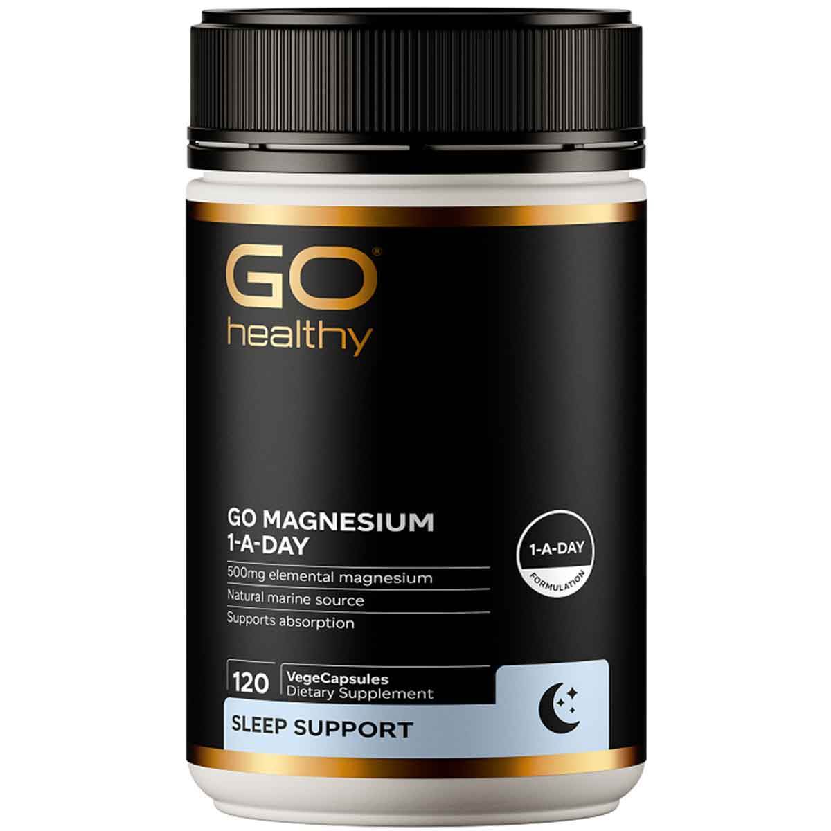 GO Healthy Magnesium 1-A-Day 120 Capsules - NZ Muscle