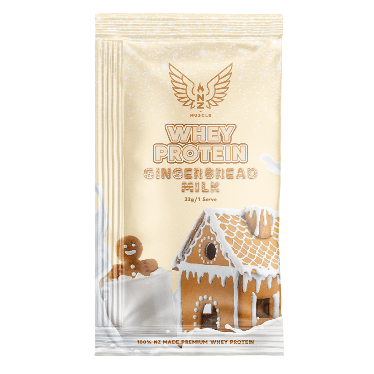 NZ Muscle Whey Protein Sachet - 1 Serve - NZ Muscle