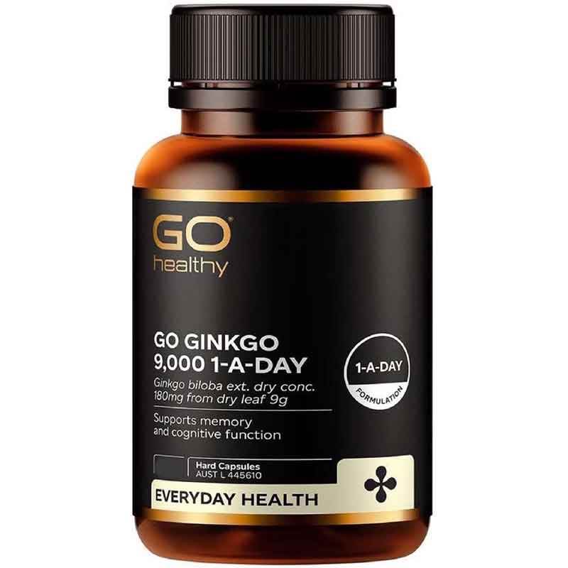 GO Healthy Ginkgo 9,000 30 Capsules - NZ Muscle