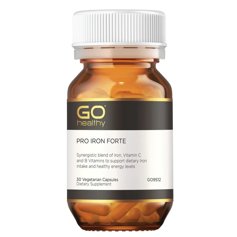 GO Healthy PRO Iron Forte VegeCapsules 30s