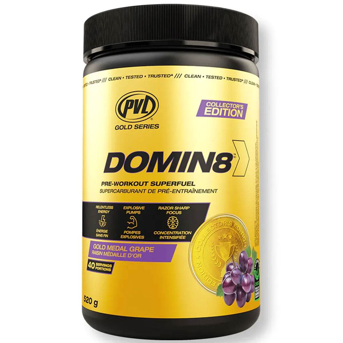 PVL Gold Series Domin8 Preworkout - NZ Muscle