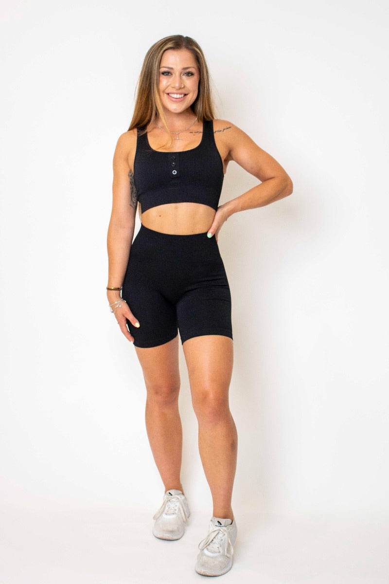 NZ Muscle Vibe Ribbed Bike Shorts - NZ Muscle