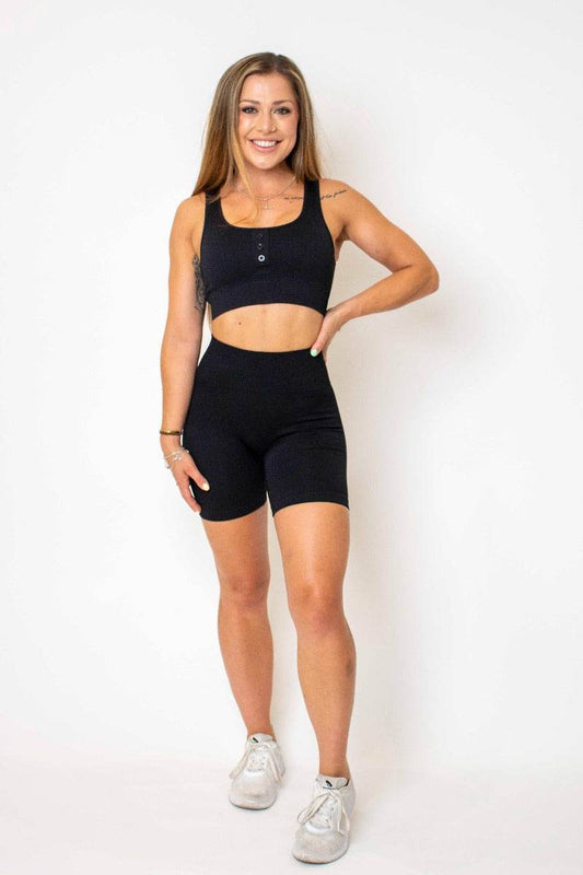 NZ Muscle Vibe Ribbed Bike Shorts - NZ Muscle