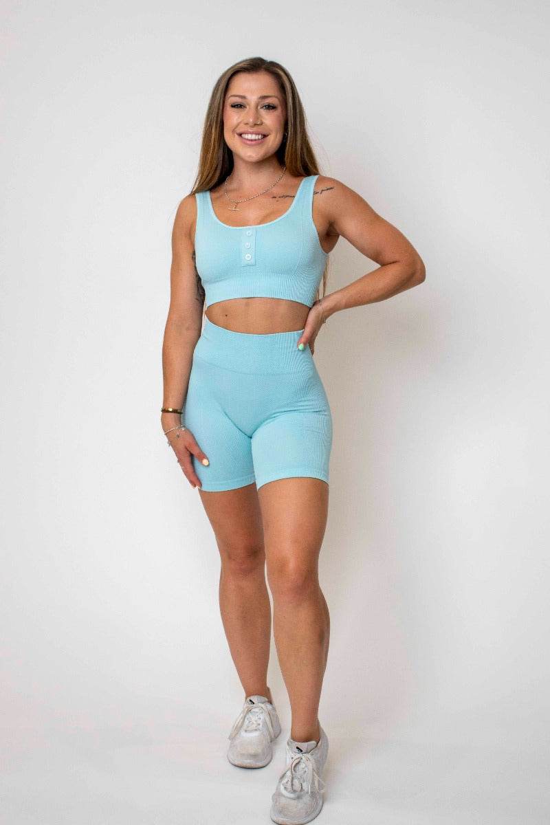 NZ Muscle Vibe Ribbed Bike Shorts - NZ Muscle