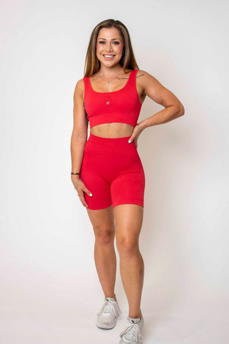 NZ Muscle Vibe Ribbed Bike Shorts - NZ Muscle