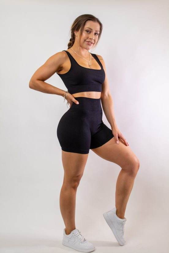 NZM X Katie Ribbed Shorts - NZ Muscle