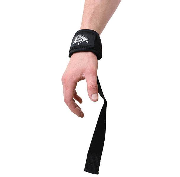 NZ Muscle Padded Lifting Straps, Black - NZ Muscle