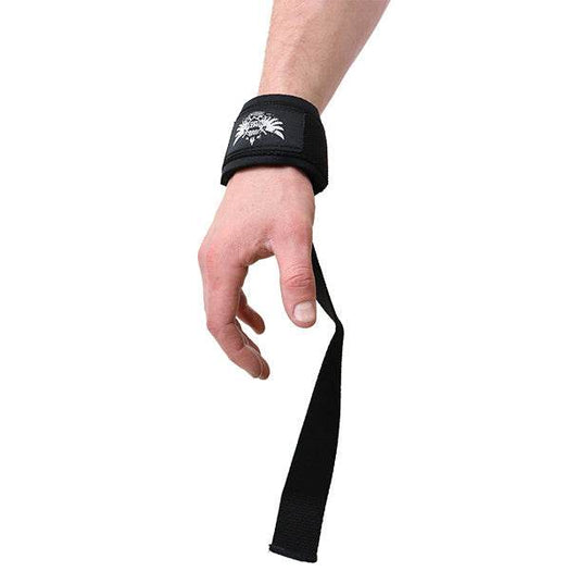 NZ Muscle Padded Lifting Straps, Black - NZ Muscle