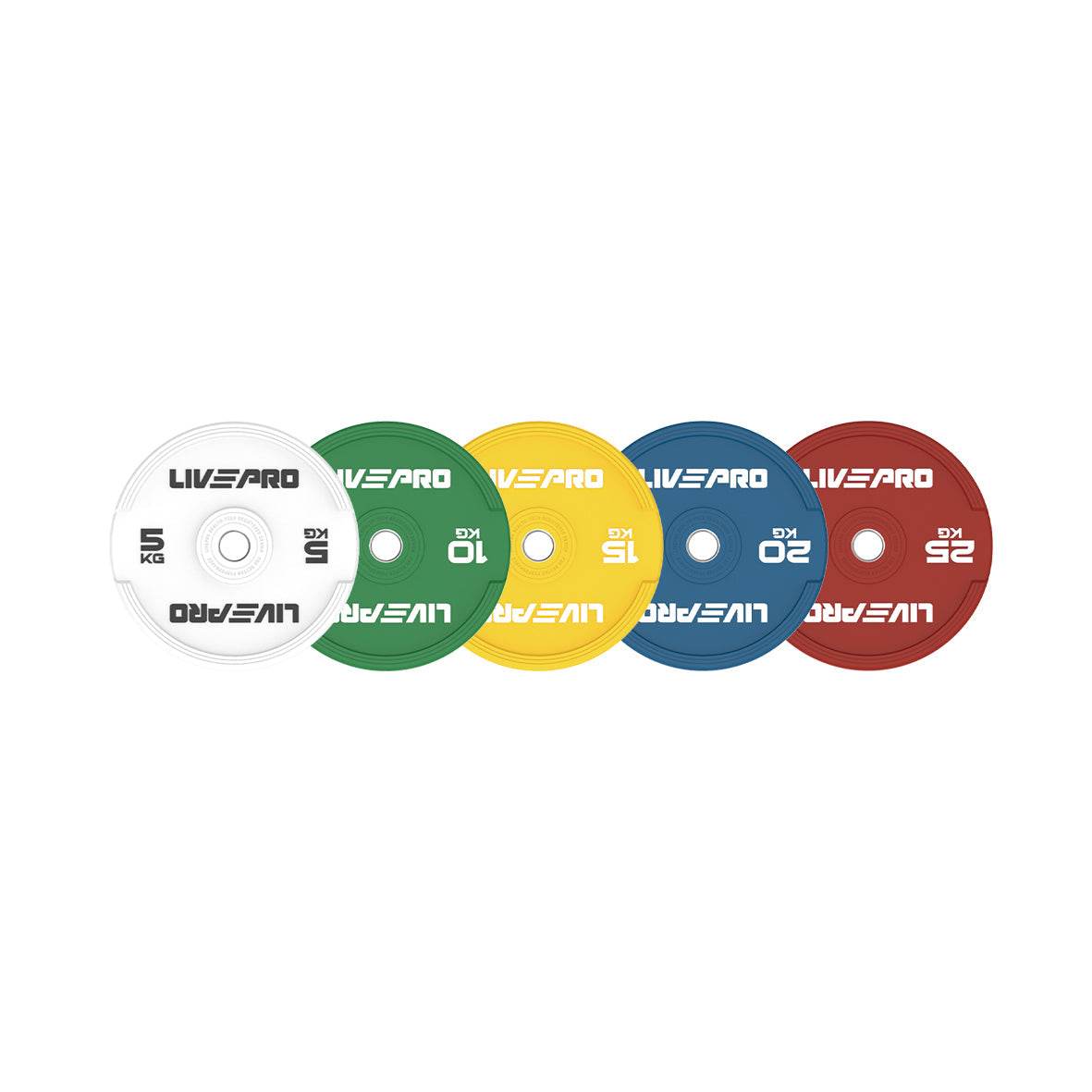 LivePro Coloured Rubber Bumper Plate - NZ Muscle