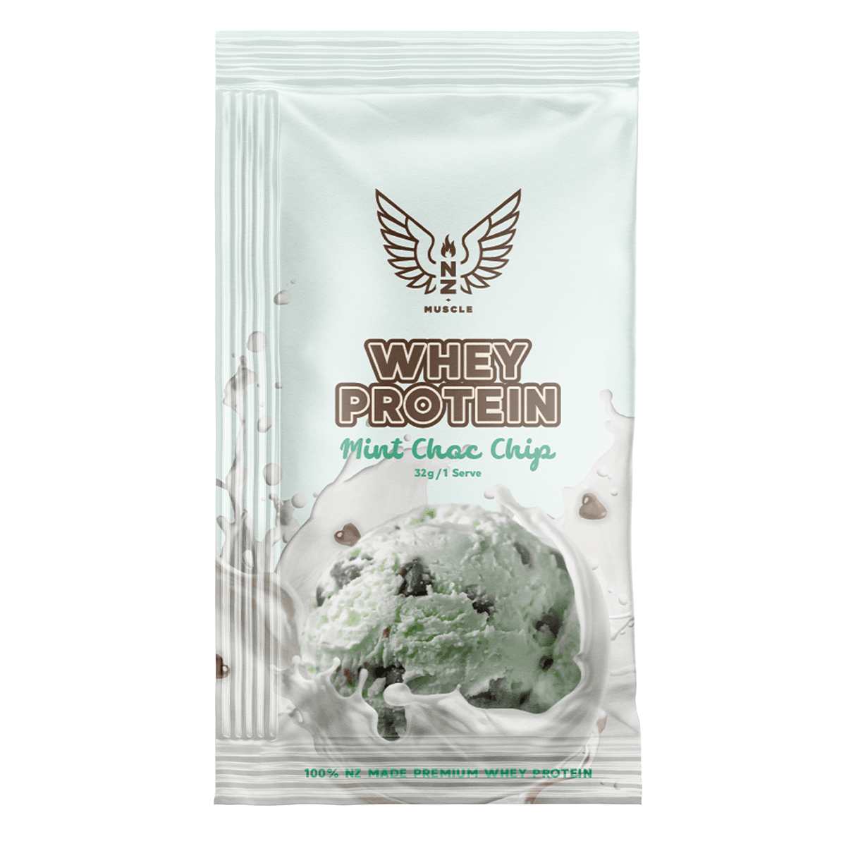 NZ Muscle Whey Protein Sachet - 1 Serve - NZ Muscle