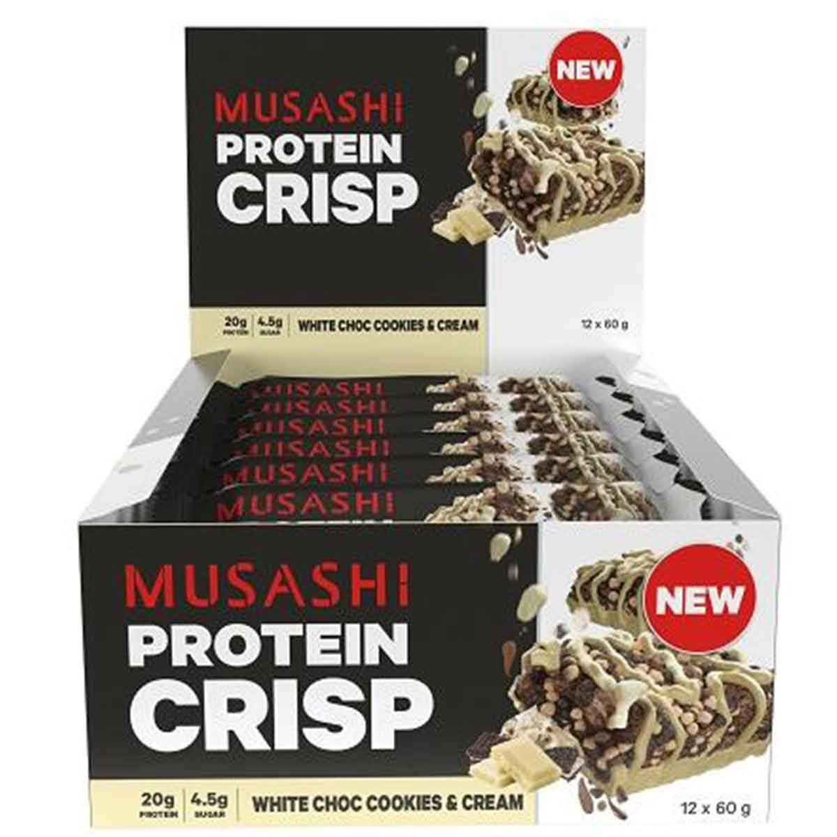 Musashi Protein Crisp Bars - NZ Muscle