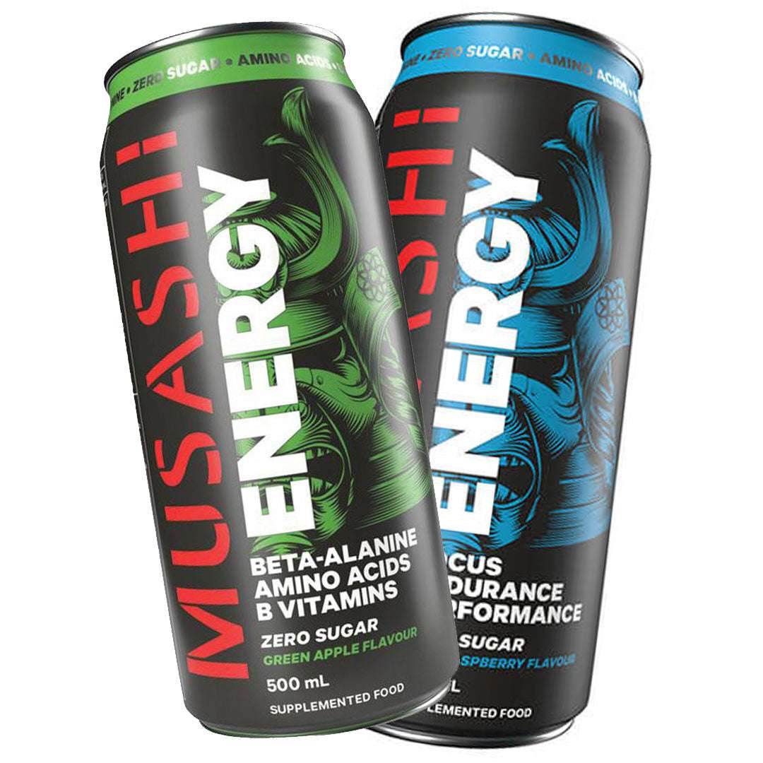 Musashi GWP Energy Drinks - 4 Assorted RTDS - NZ Muscle