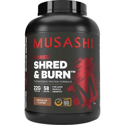Musashi Shred & Burn Protein - NZ Muscle