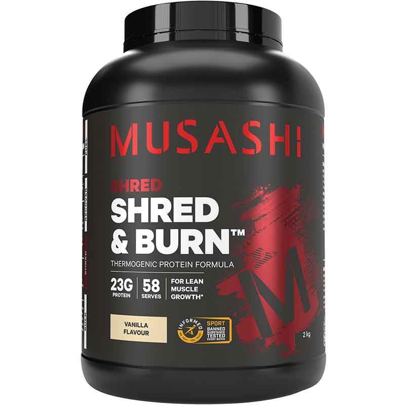 Musashi Shred & Burn Protein - NZ Muscle