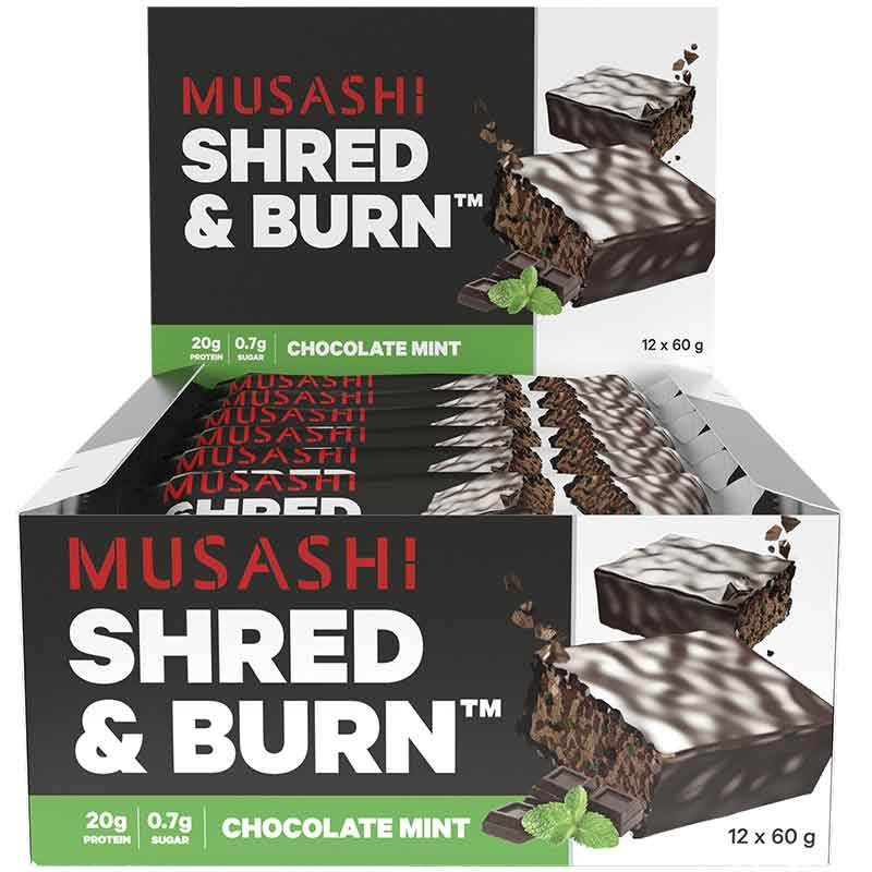 Musashi Shred and Burn Bars - NZ Muscle