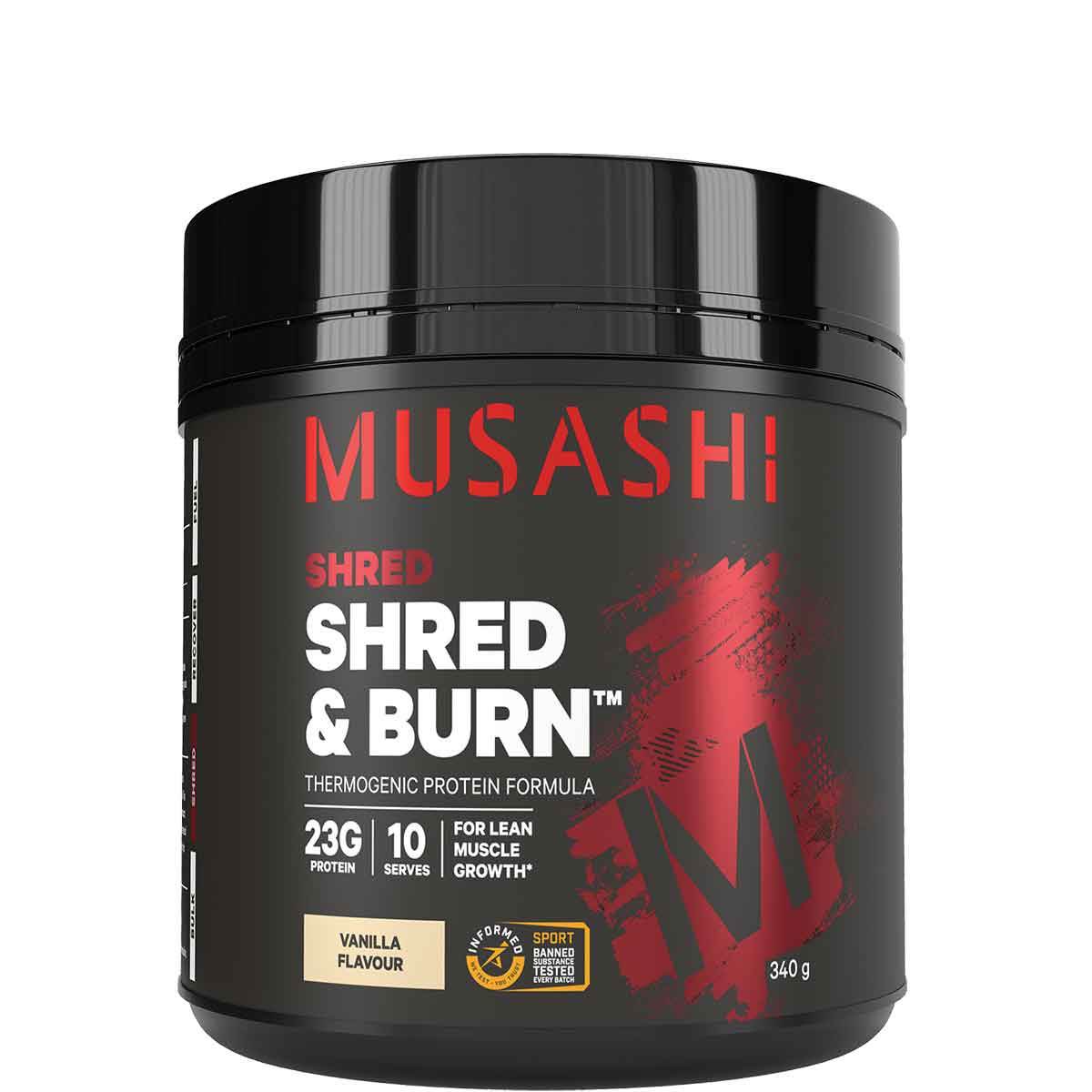 Musashi Shred & Burn Protein - NZ Muscle