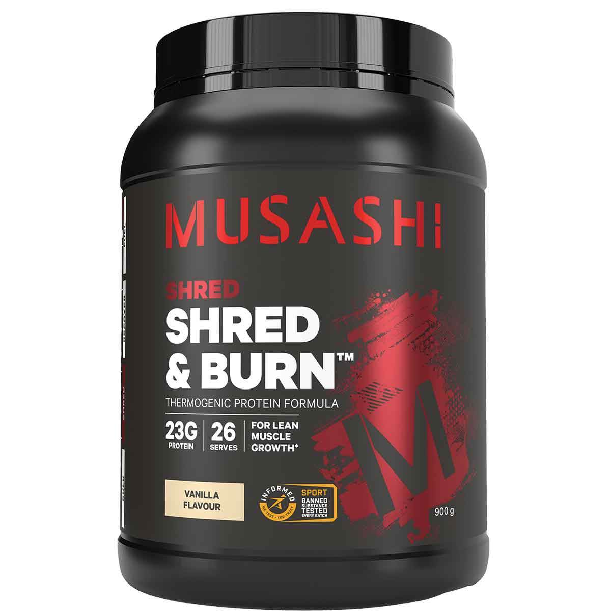 Musashi Shred & Burn Protein - NZ Muscle