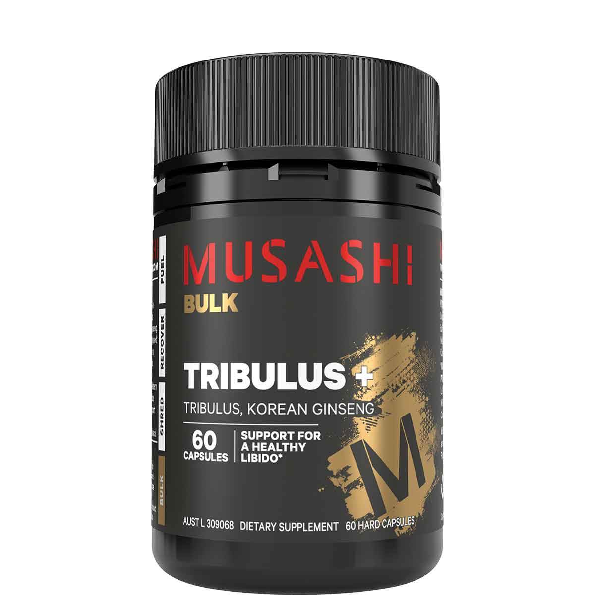 Musashi Tribulus+ 60 Capsules - NZ Muscle