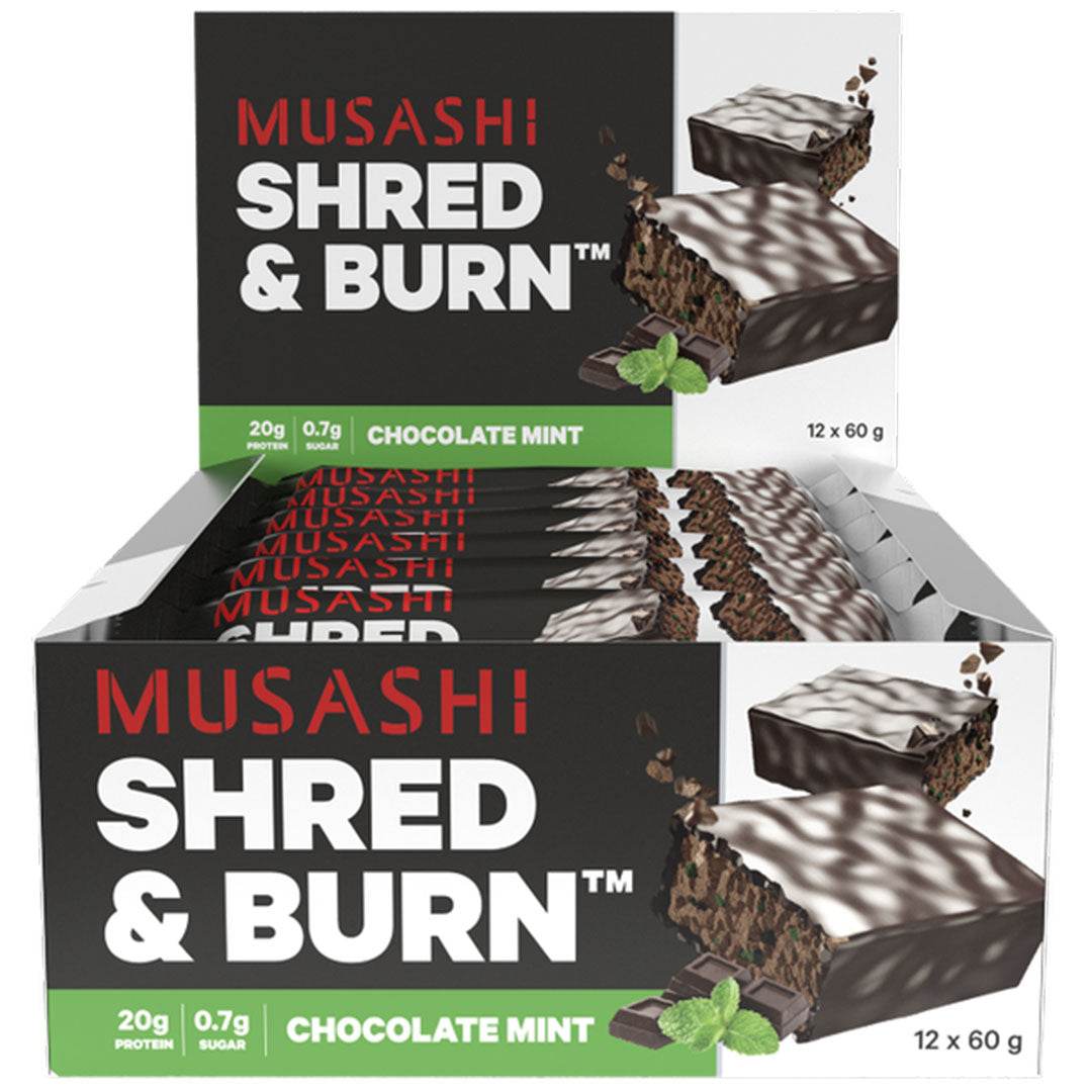 Musashi Shred and Burn Bars - NZ Muscle