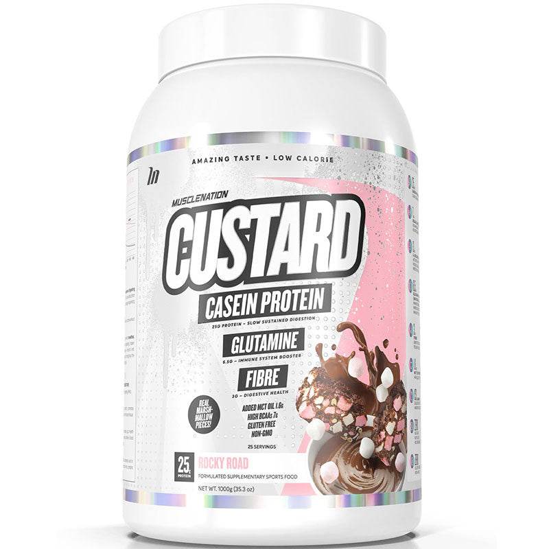 MuscleNation Custard Casein Protein - NZ Muscle