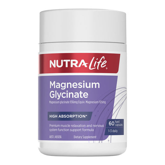 Nutra-Life Magnesium Glycinate 60 Capsules