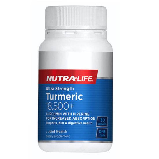 Nutra-Life Turmeric 18,500+ 30 Caps - NZ Muscle