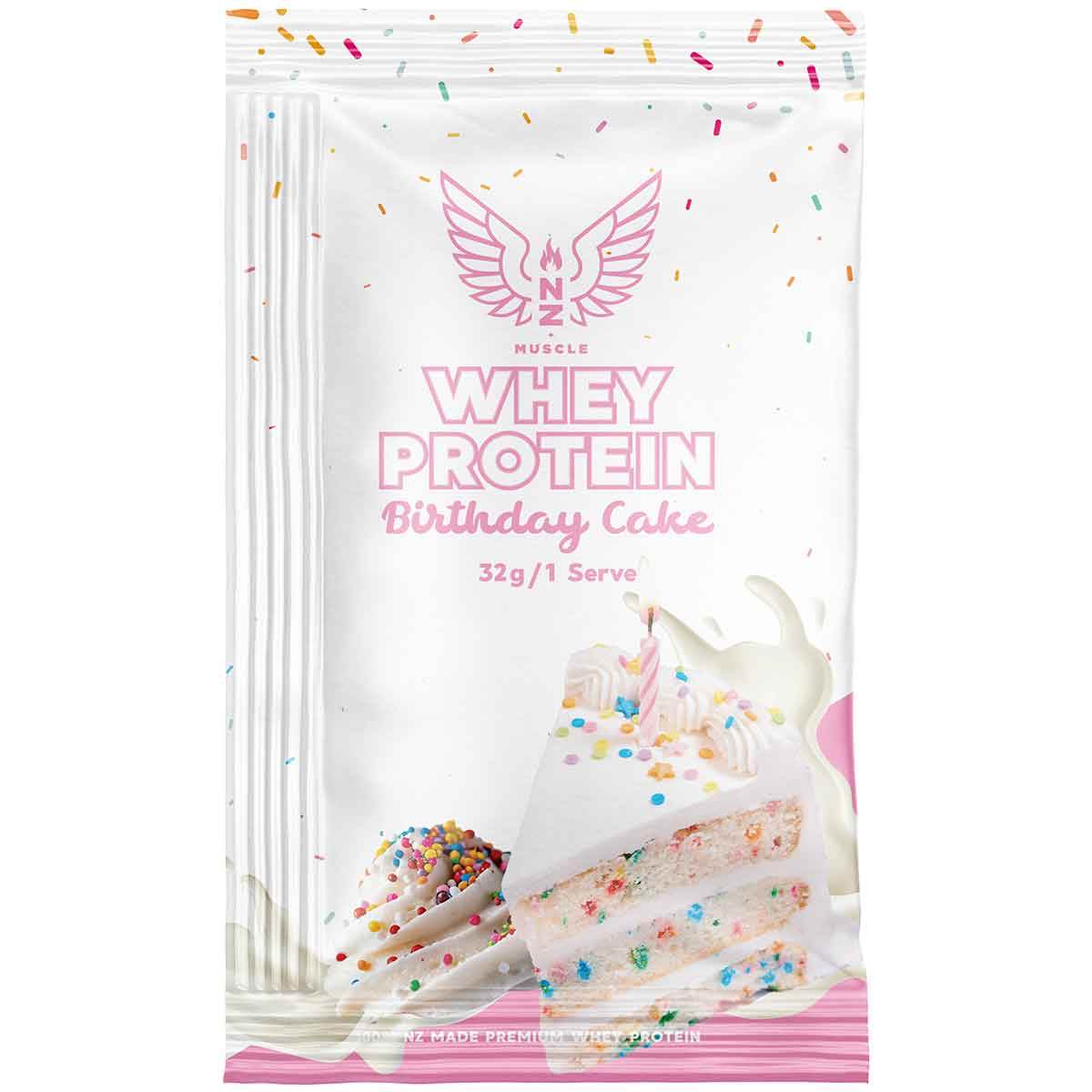 NZ Muscle Whey Protein Sachet - 1 Serve - NZ Muscle