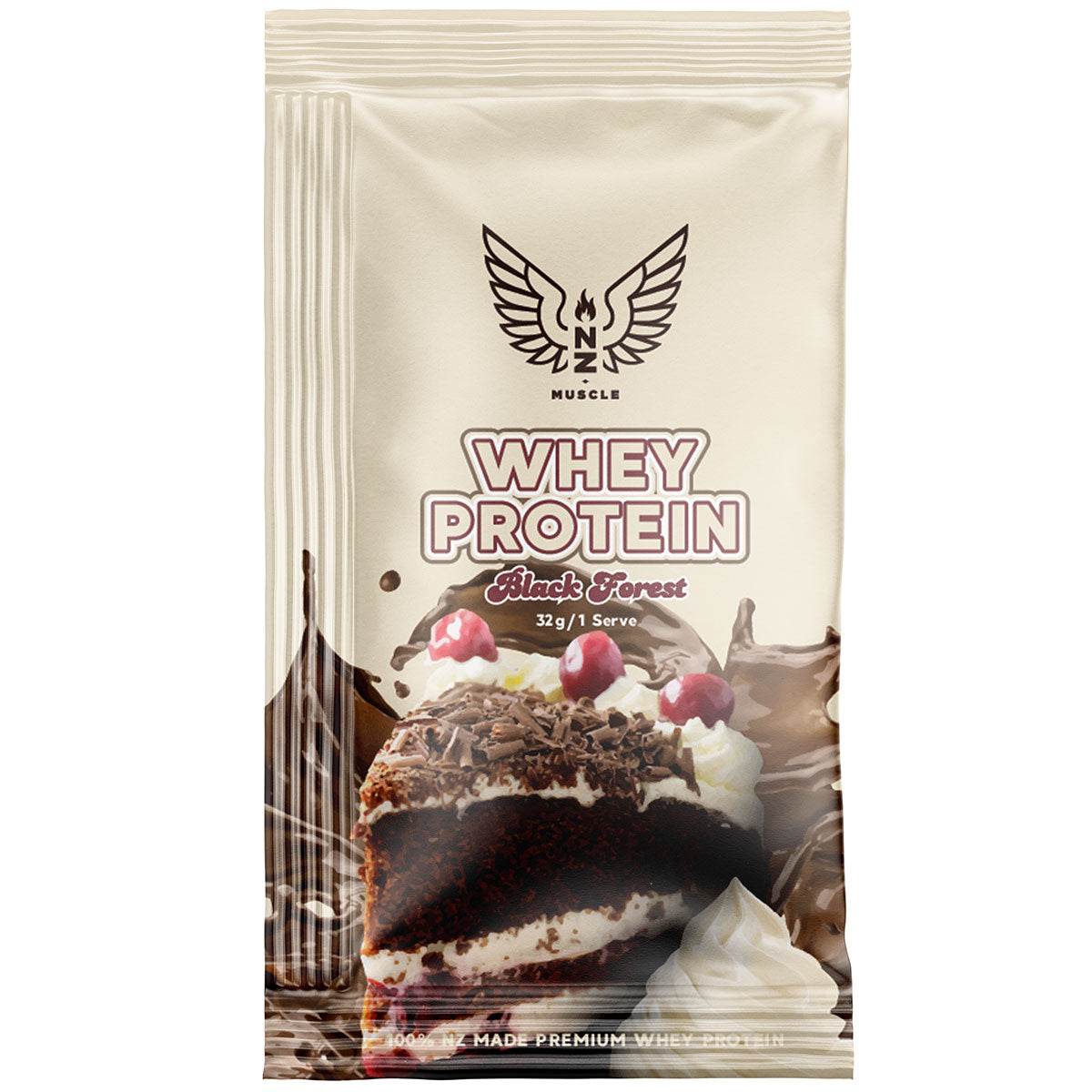 NZ Muscle Whey Protein Sachet - 1 Serve - NZ Muscle