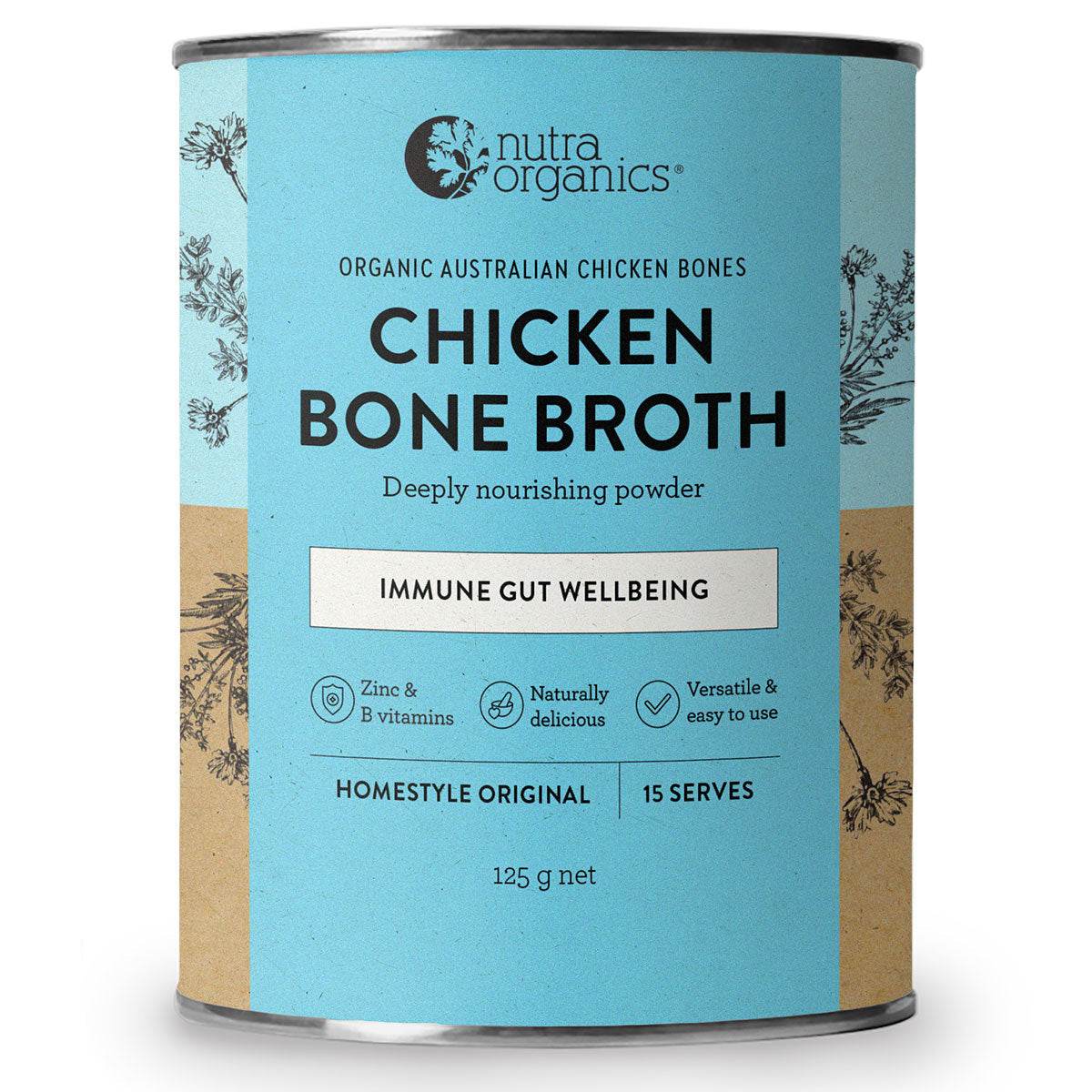 Nutra Organics Chicken Bone Broth - NZ Muscle