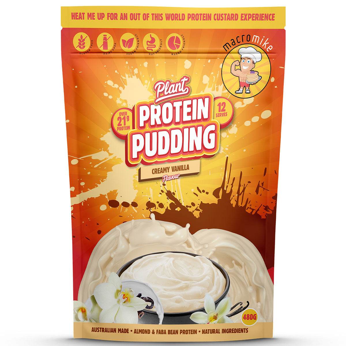 Macro Mike Plant Protein Pudding - NZ Muscle